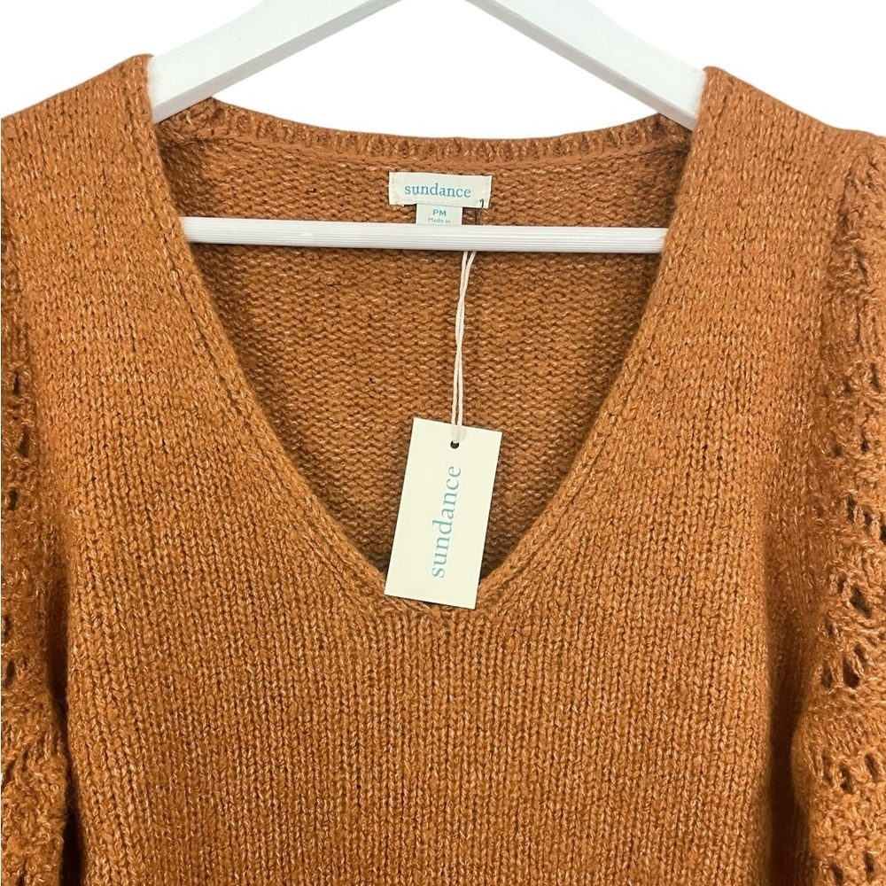 Sundance Yessica Sweater Spice Petite Merino Wool Blend NWT - Picture 7 of 12